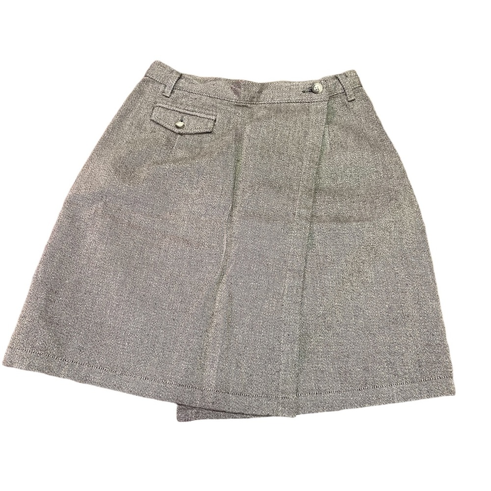 AT DENIM 100% COTTON WRAP AROUND MIDI SKIRT TAN SIZE 2